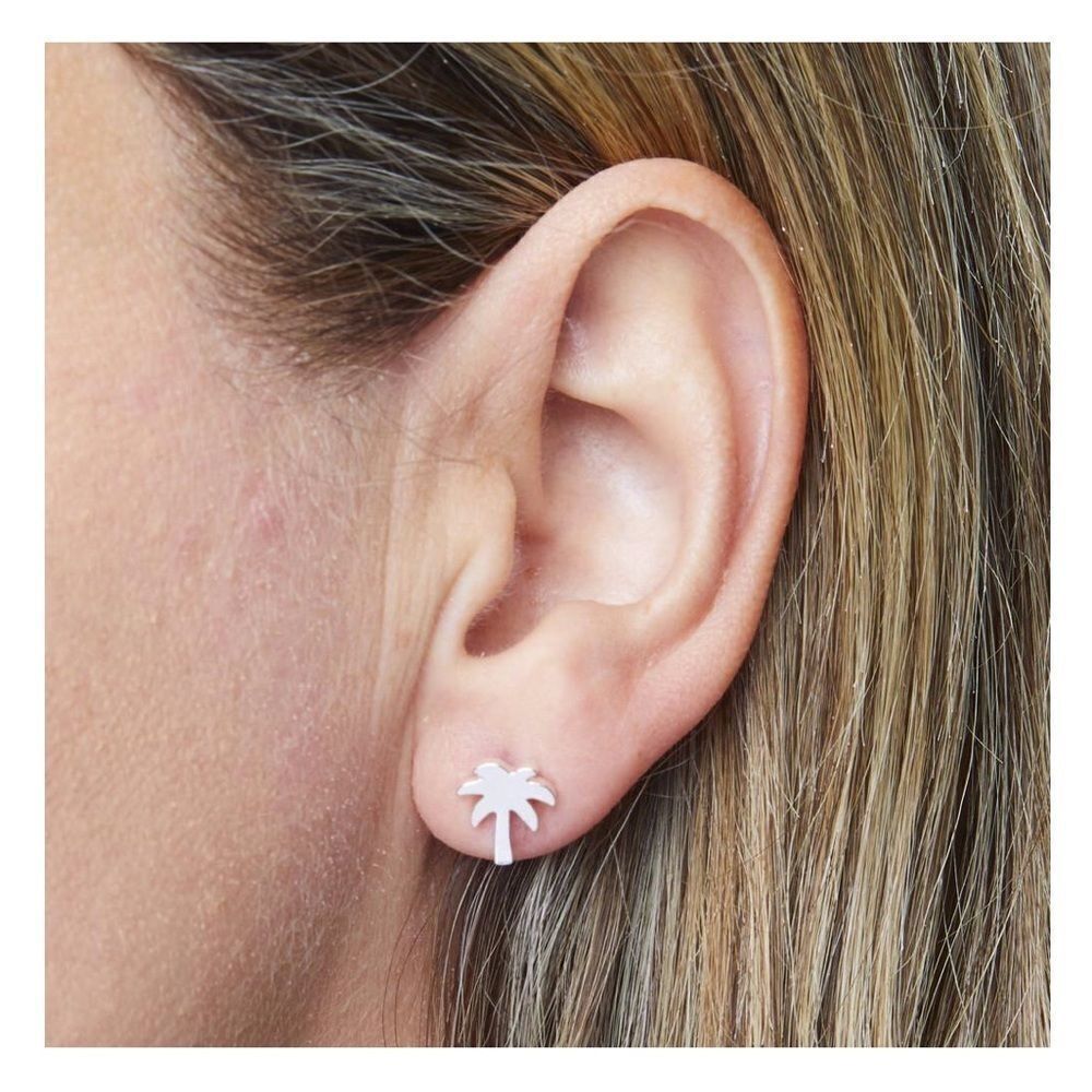 Foxyoriginals Palm Earrings In Silver (E2)